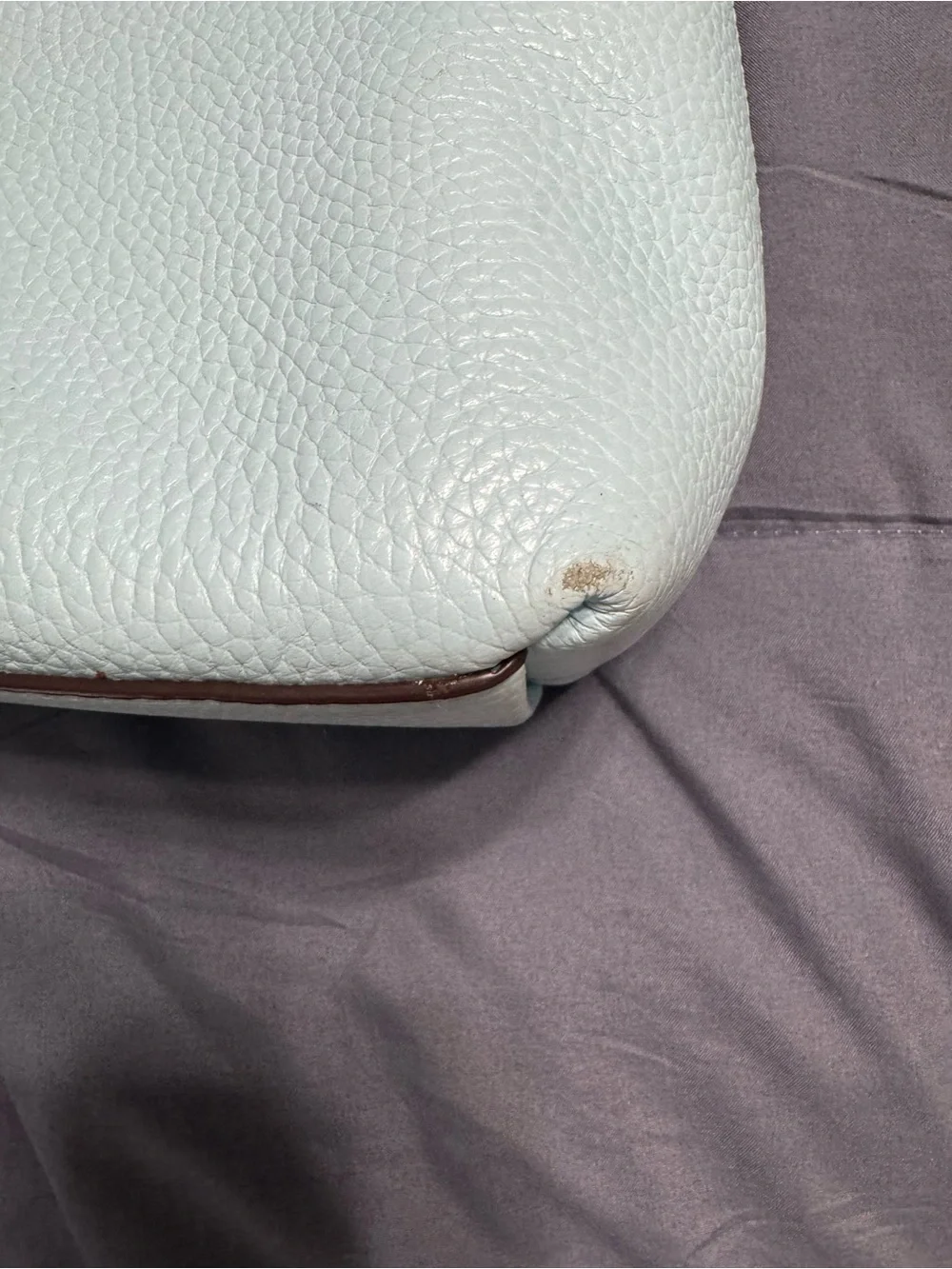 kate spade Zippy Pebbled Leather Bag in Perfect Pool with Gold Hardware